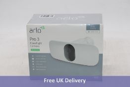 Arlo Pro 3 Floodlight Outdoor Smart Wire Free Security Camera, White