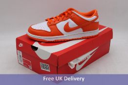 Nike Dunk Low SP Trainers, White/Orange, UK 9.5