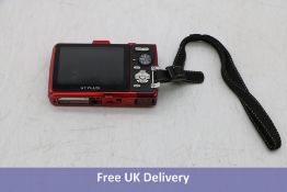 Olympus Stylus TG-830 iHS Digital Camera, Old Model, Red. Used, scratched screen and case. No box or