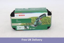 Bosch Home and Garden Isio Rechargeable Battery Lawn Shears, with Battery, Charger 3.6 V Li-ion