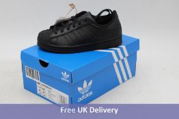 Two Pairs Adidas Kids Superstar C Trainers, Black, UK 11K