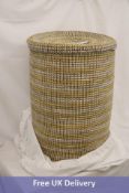 Kawo Bazaar Wicker Basker With Flat Lid