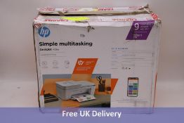 HP Simple Multitasking DeskJet 4130e Printer, White. Box damaged