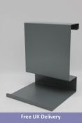 Ledge:able 1015 Anthracite Shelf, Grey, L 23cm, D 25cm, H33cm