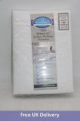 Seventh Stitch King Size Waterproof Quilted Mattress Protector, White, 152 x 200 x 35cm