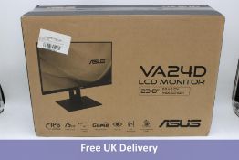 ASUS VA24D LCD Monitor, Black, 60.45cm