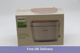 Philips Eco Conscious Collection 2 Slice Toaster, White, HD2640/11