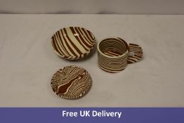 Two Henry Holland items to include 1x Small Bowl, 1x Mug and Saucer, Brown/White