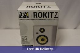 KRK ROKIT RP7 G4 Studio Monitor, White Noise, RP7G4WN-UK