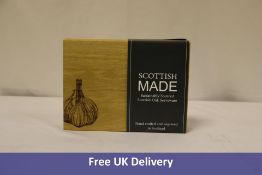 Two Scottish Made Oak Garlic Chopping Board