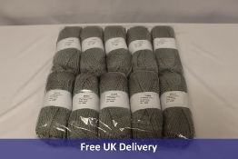Five Packs of Wool, Grey, 100g,100m, 10 Pack