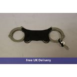 Two Pairs Alcyon Steel Rigid Handcuffs with Double Lock, 5050-R