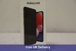 Samsung Galaxy A13 Android Mobile Phone, 4GB RAM, 64GB Storage. Box sealed, may require UK USB adapt