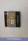 Nine FESHFEN Hair Bun Extension Scrunchies, Strawberry Blonde and Bleach Blonde