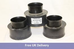 Three Polypipe Drain Reducers, 225mm to 150mm