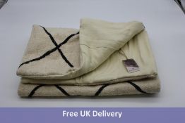 Berberology Beni Ourain Wool Cushion Cover for Lumbar Pillow or Sofa Cushion, 19" x 54"