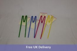 Forty-four Assorted Colour Rice Beginner Friendly Chopsticks to include 8x Pink, 8x Violet, 6x Green