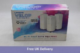 Linksys Velop Whole Home WiFi System Triple Pack, White