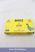 Fifteen Packs of Bolt Industrial Nitrile Gloves, Pack of 100, Blue, Size XL