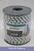 Two Rolls Profiline High Performance Conductor Line, White/Green, 200m/6mm, Conductivity A