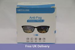 Sixty-four MOSSLIAN Anti Fog Glasses Wipes Lens Cleaning Wet Wipes for Smartphone, iPhone, Screens a