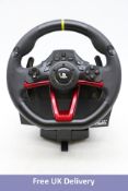 Playstation 4 Wireless RWA Racing Wheel Apex, Black/Red, No Box, No Cables, Not Tested. Used