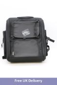 Craftride Motorbike Sissy Bar Bag, Rear Tail Bag with Roll Bag, Black, No Packaging