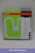 Four Osram CFL Square 38W,835,GR10Q, 4PIN Light Bulbs