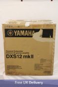 Yamaha DXS12MKII Powered Subwoofer, Black. Box damaged