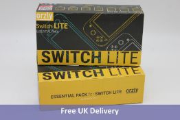Two Orzly Essential Pack for Nintendo Switch Lite