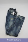 Prps Men's Tapered Skinny Fit Jeans Blue, Size 29