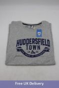 Ten Huddersfield Town Pride Of Yorkshire T-Shirt, Grey, UK 11-12 Years