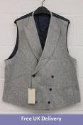 SuitSupply Pierre, Vest Light Grey, UK 46