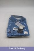 Three Kronstadt Men's Johan Denim Shirt Light Blue, Size M