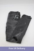 Prps Men's Tapered Skinny Fit Jeans Black, Size 29