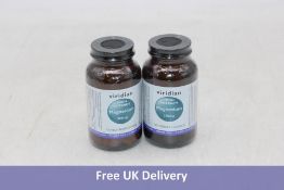 Four 50 ml Viridian Organic Cleavers Tincture, Two 50ml Organic Red Clover Tincture