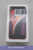 Apple iPhone SE 2nd Generation 2020, Model A2296, MXD22B/A, Red, 128GB. Brand new, sealed. May requi