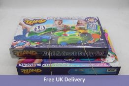 Two ZZAND Sets to include 1x Fairy Tale Friends, 1x Mold and Crash Derby Set, Age 6+. Boxes damaged