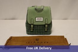 Islander Harris Tweed Green Dogtooth Jura Backpack