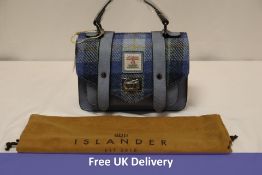 Islander Harris Tweed Blue Tartan Mini Satchel