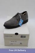 Geox Men's U Spherica EC11 Suede Shoes, Grey, UK 9