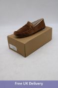 Massimo Dutti Men's Suede Moccasin Shoes, Brown, UK 10. Box damaged