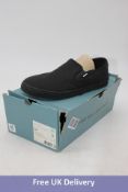 Toms Baja Classic Men's Canvas Plimsoll Dap Shoes, Black, UK 8