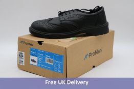 ProMan Men's Brooklyn Brogue Safety Shoes, Black, UK 10