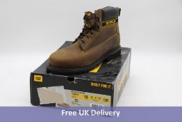 Cat Holton Steel Toe S3 HRO SRC Work Boot, Dark Brown, UK 15. Box damaged