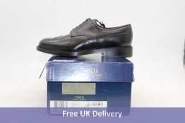 Polo Ralph Lauren Brenton Wingtip Shoes, Black, UK 6.5. Box damaged