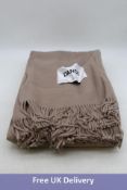 Magniberg Bold Blanket, Camel, 100% Virgin Wool, 150cm x 250cm