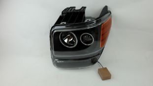 2 x Dodge Nitro Dual CCFL Halo Black Projector Full LED Turn Signal Headlights, L & R