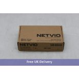 Netvio HDBaseT POC Receiver, 40M 4K/60 HDE, 100M 1080P, with Ethernet, Arc, 2-Way IR, RS-232, Black