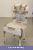 Two Floral Dining Chairs, Multi Colour